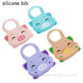 Silicone Baby Bib Cute Animal Waterproof Silicone Weaning Bib Manufactory